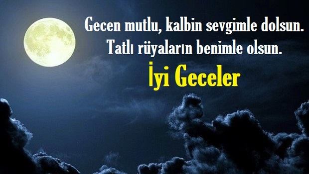 Gecen mutlu kalbim sevgimle…